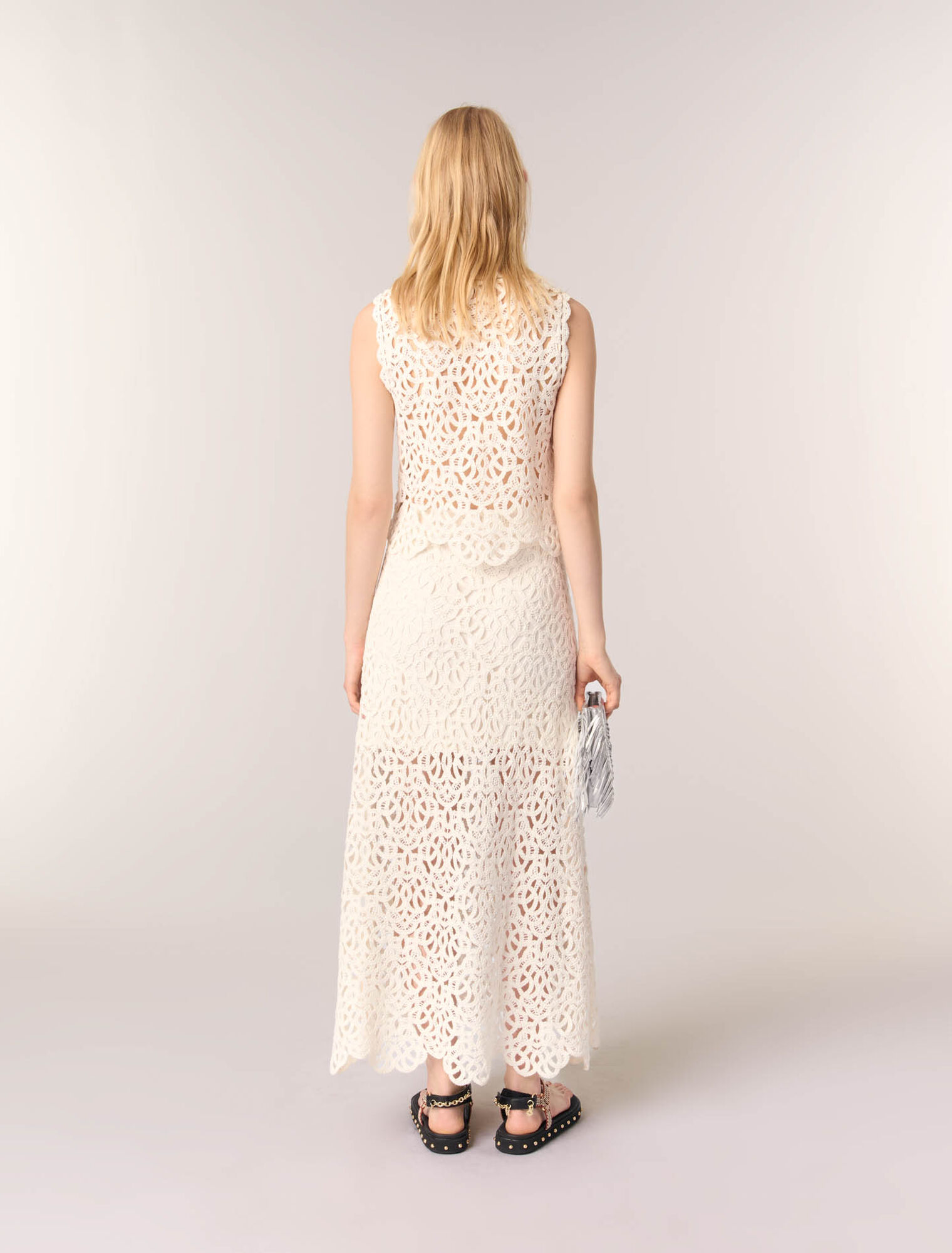Jupe longue en crochet