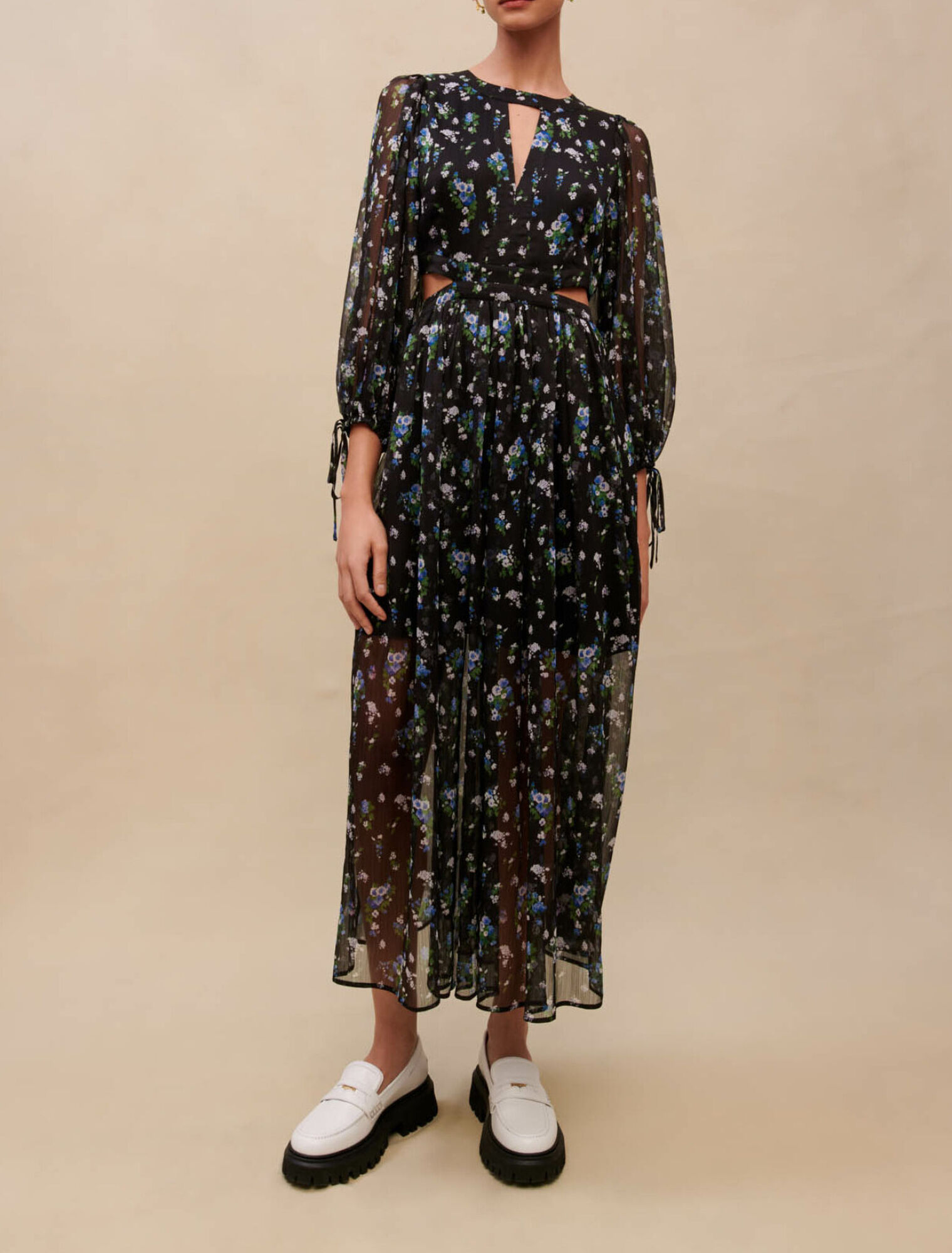 Long cut-out dress