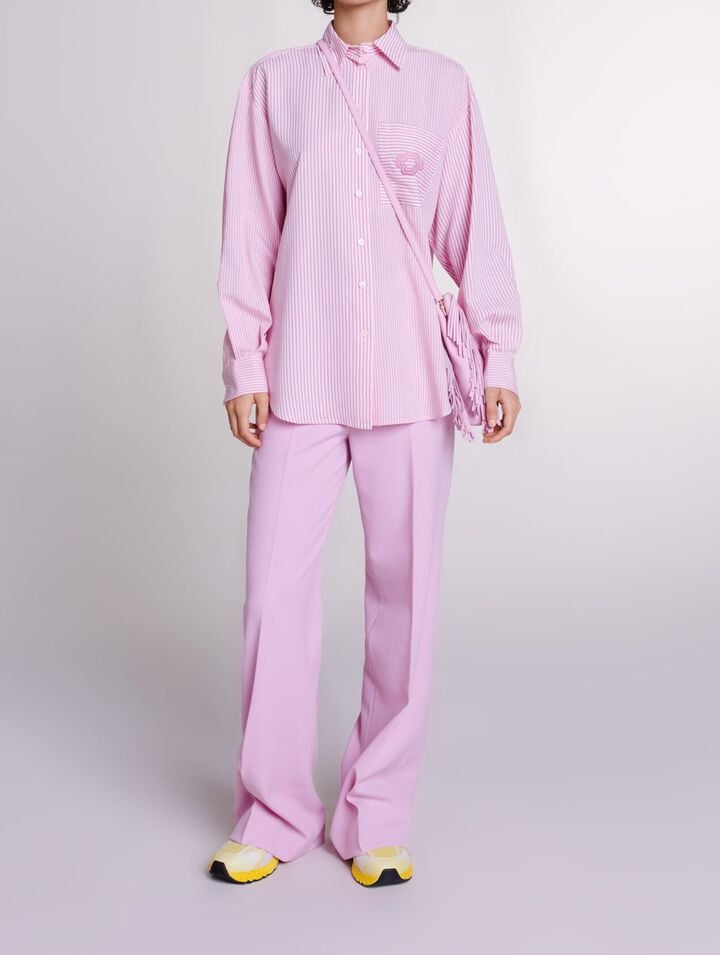 Wide-leg suit trousers