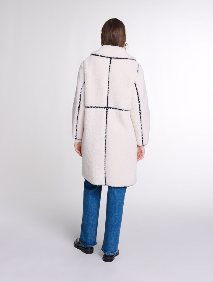 Manteau mi-long molletoné