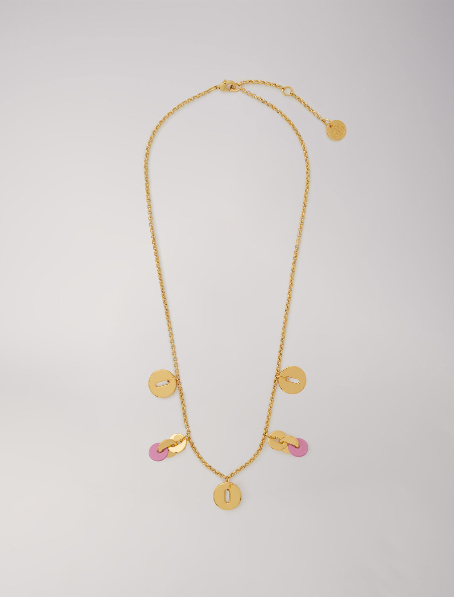 Collier chaîne à pendentifs