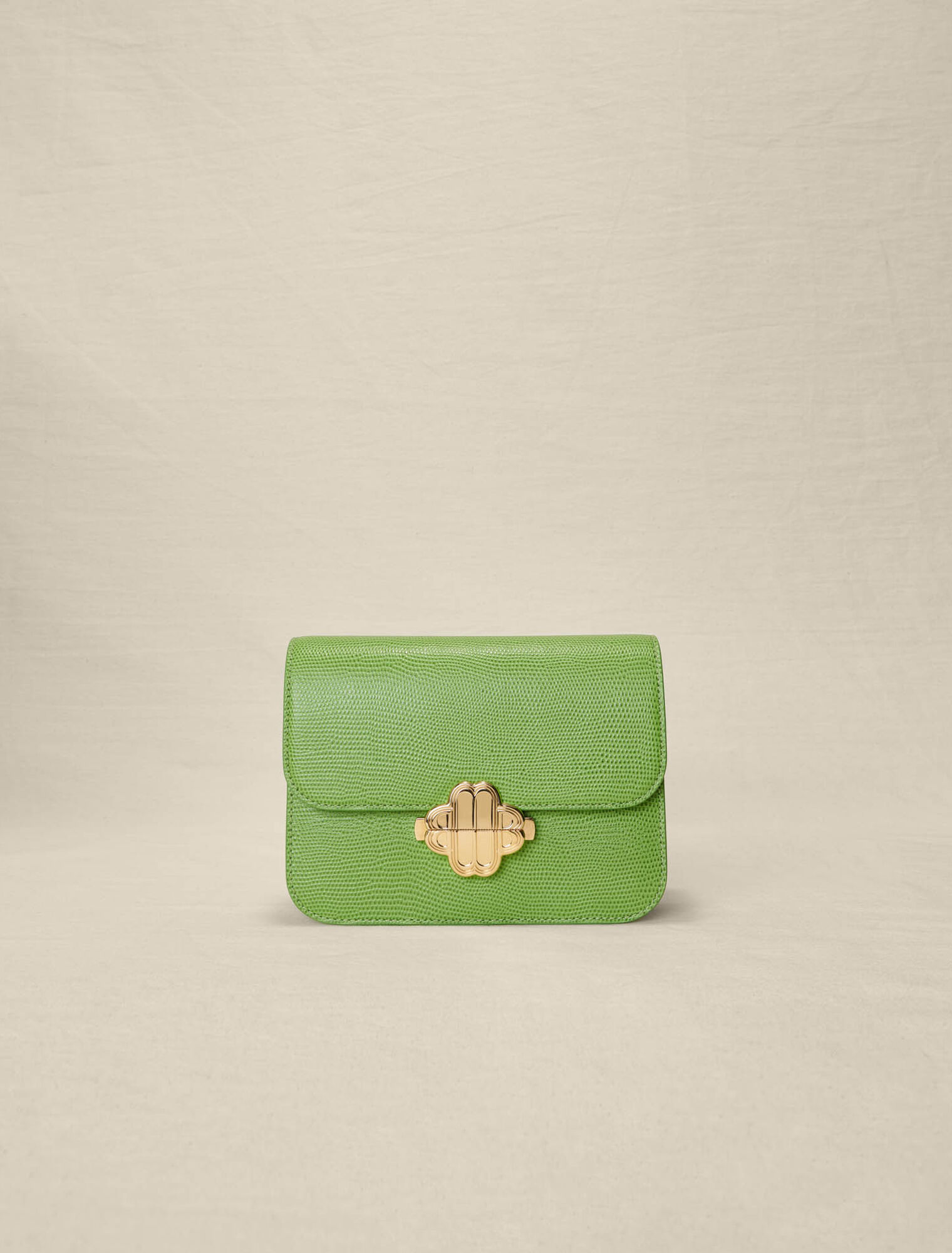 Clover bag in lizard-effect leather