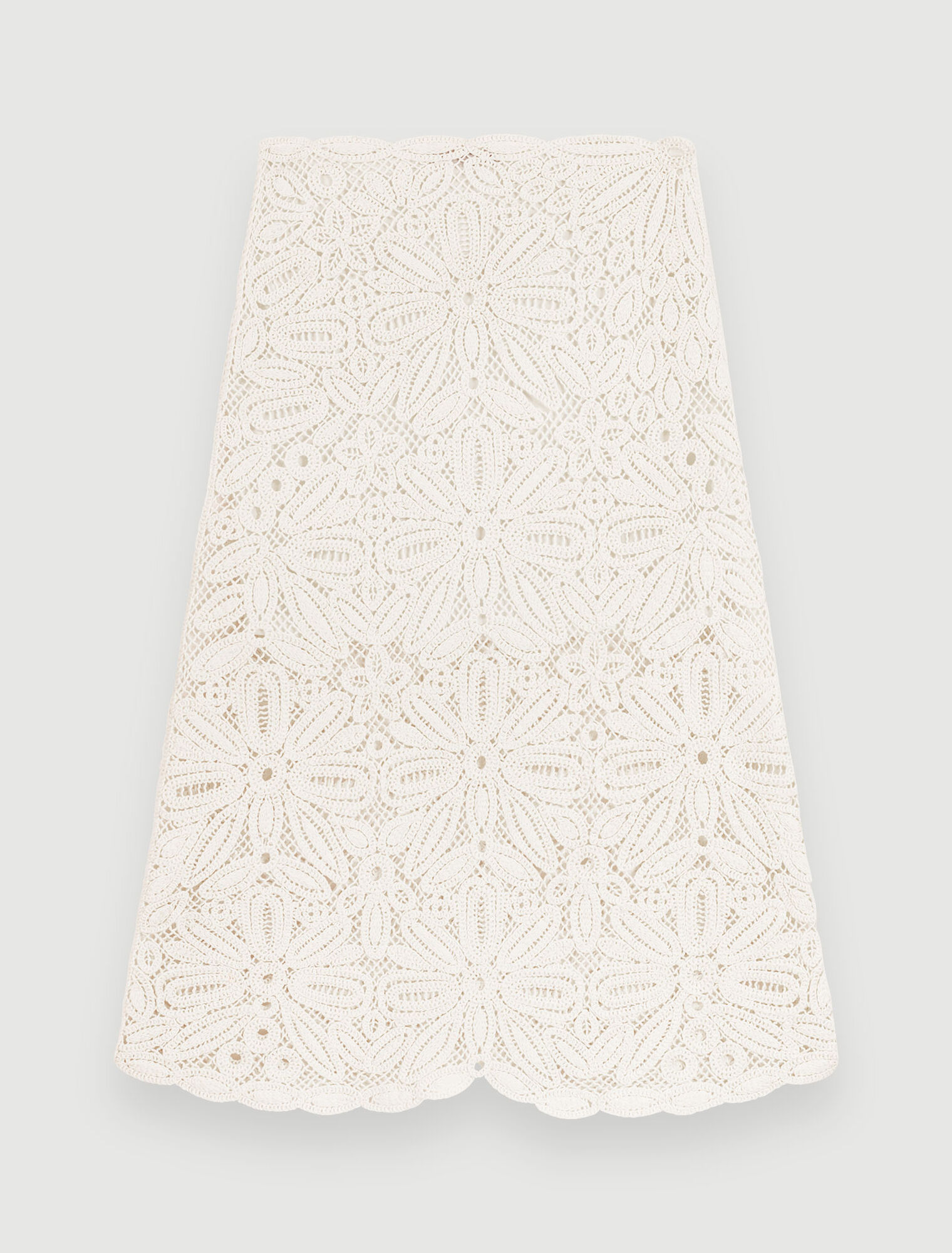 Jupe midi en maille