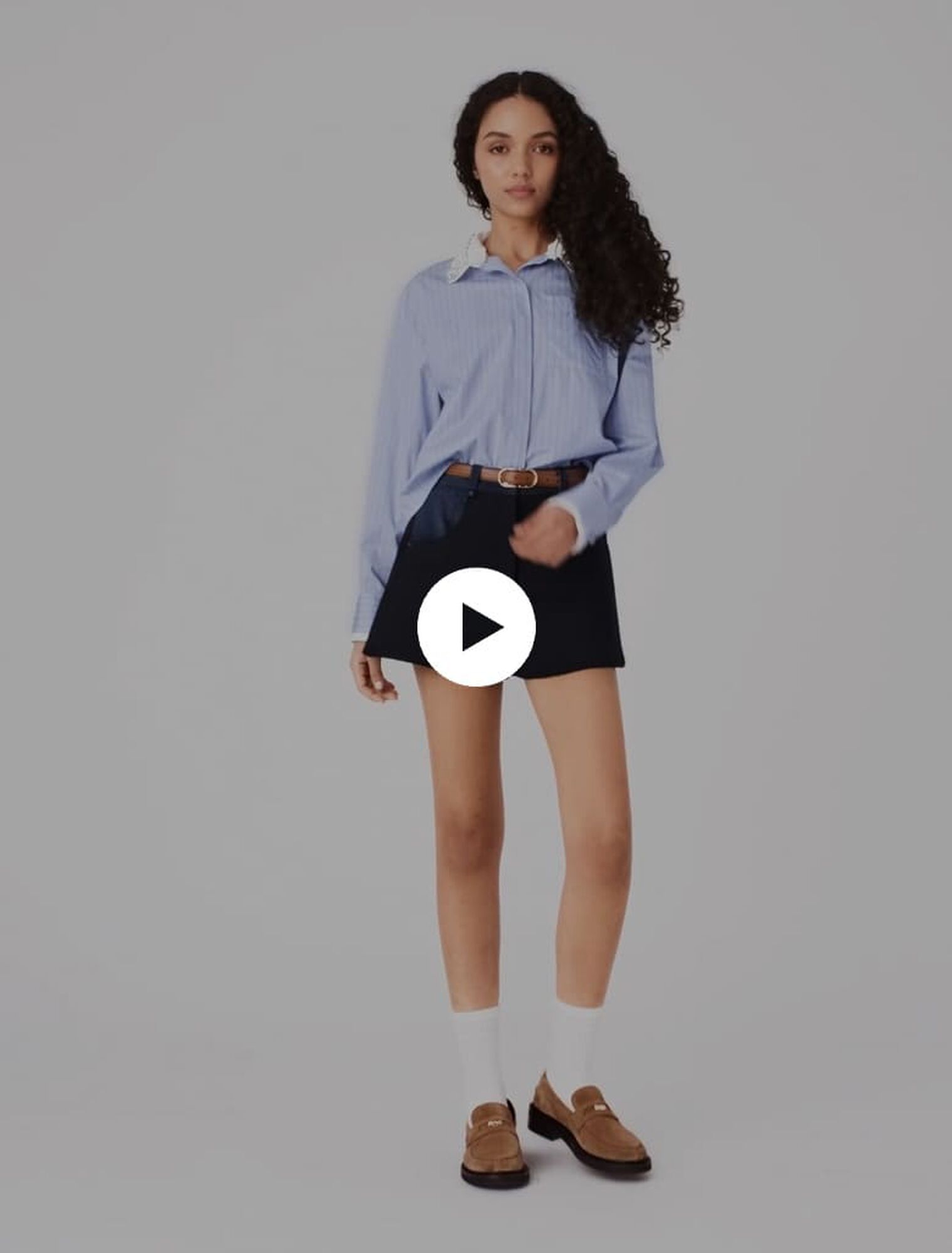 Shirt with removable jewel collar