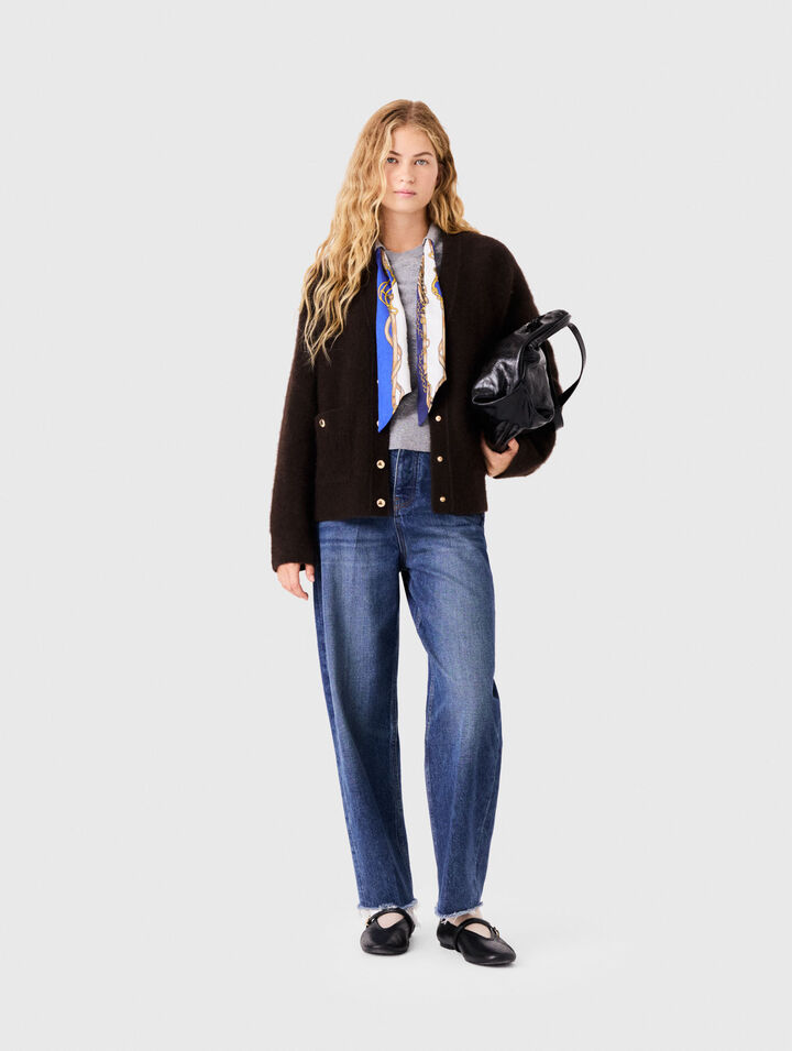 Cardigan long en yak