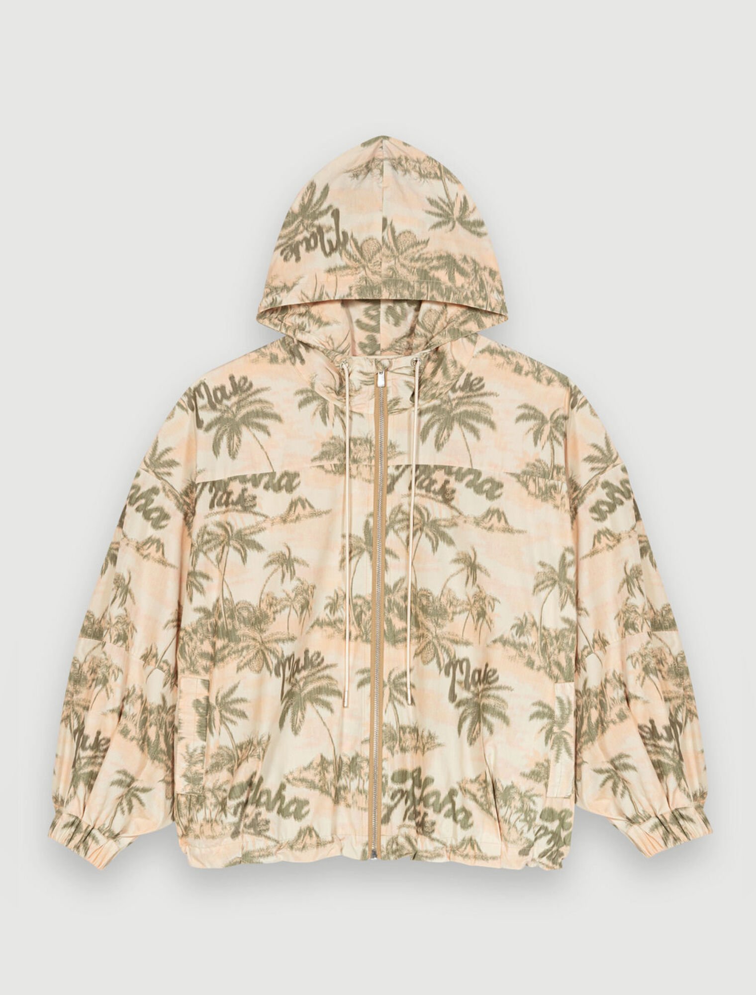 Palm-tree print jacket