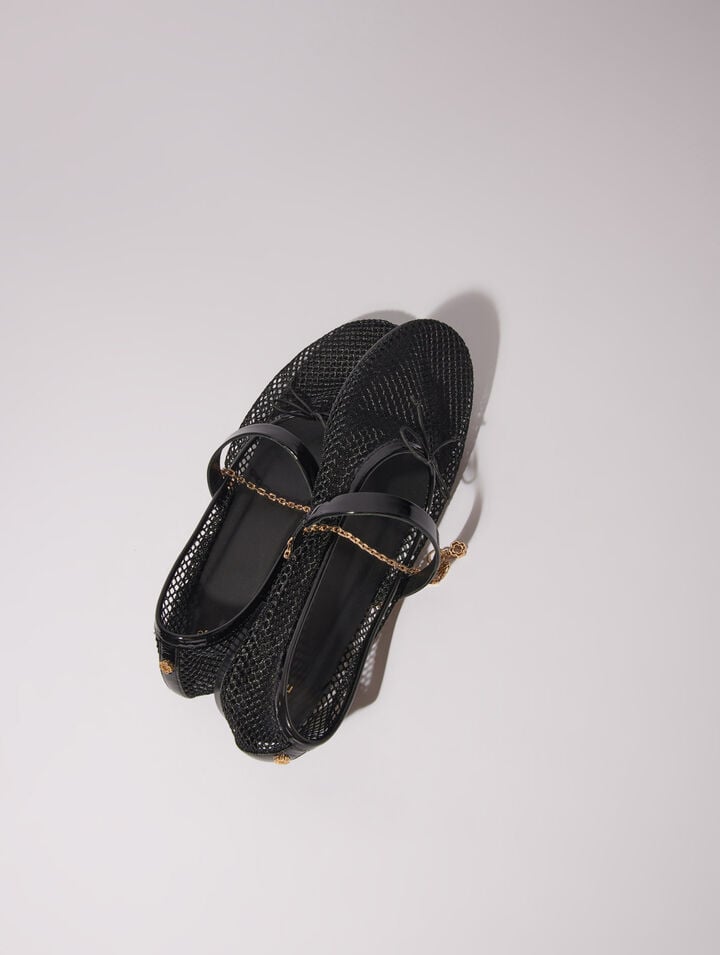 Ballerines en textile mesh