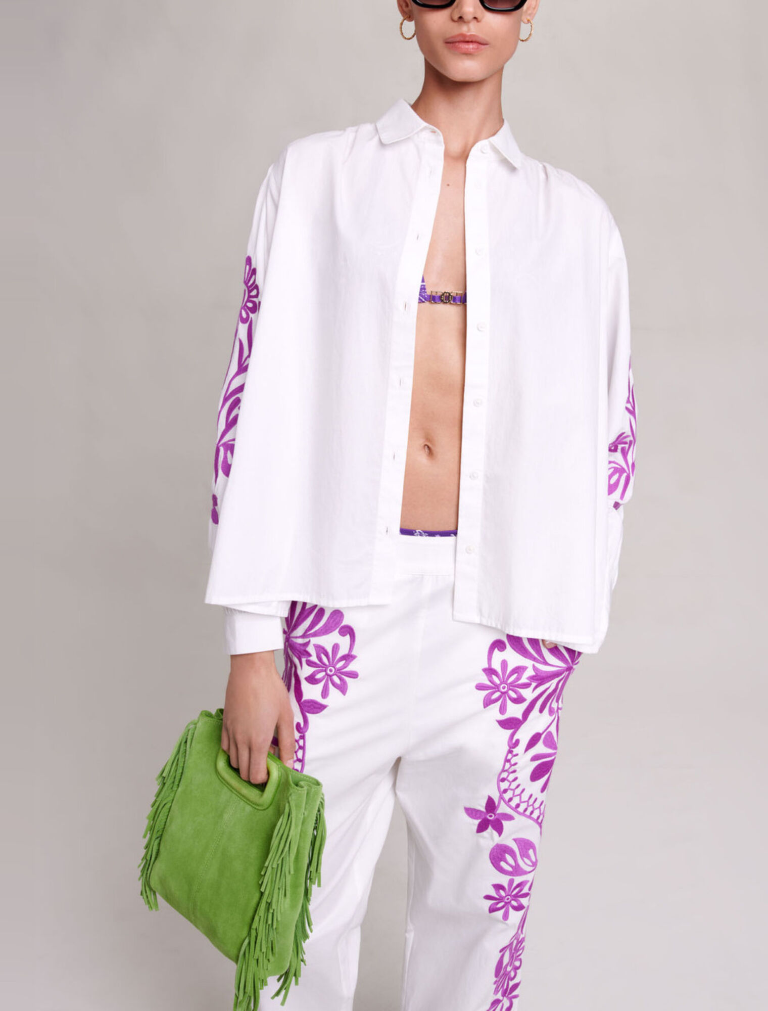 Chemise brodée