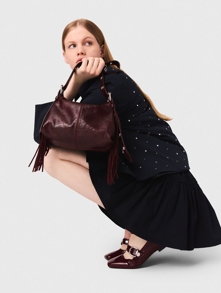 Sac Miss M en cuir craquelé