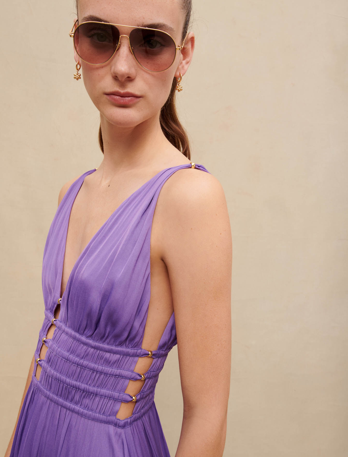 Robe maje violette shop