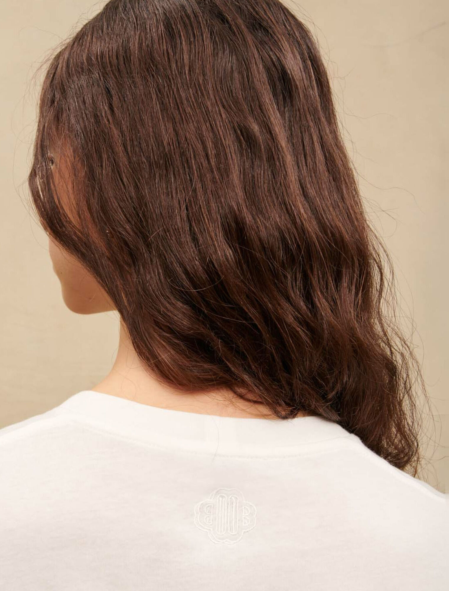 Jersey T-shirt with diamanté
