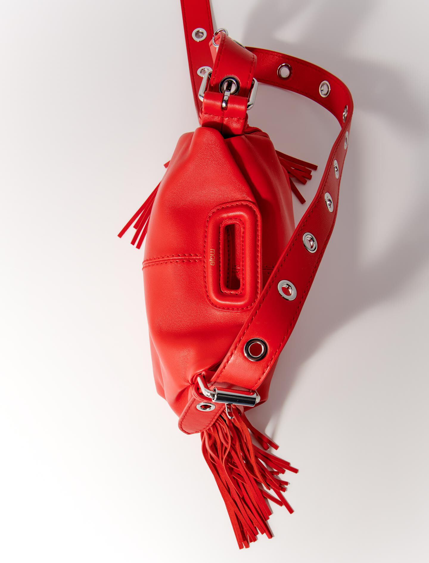 Sac maje rouge cuir top