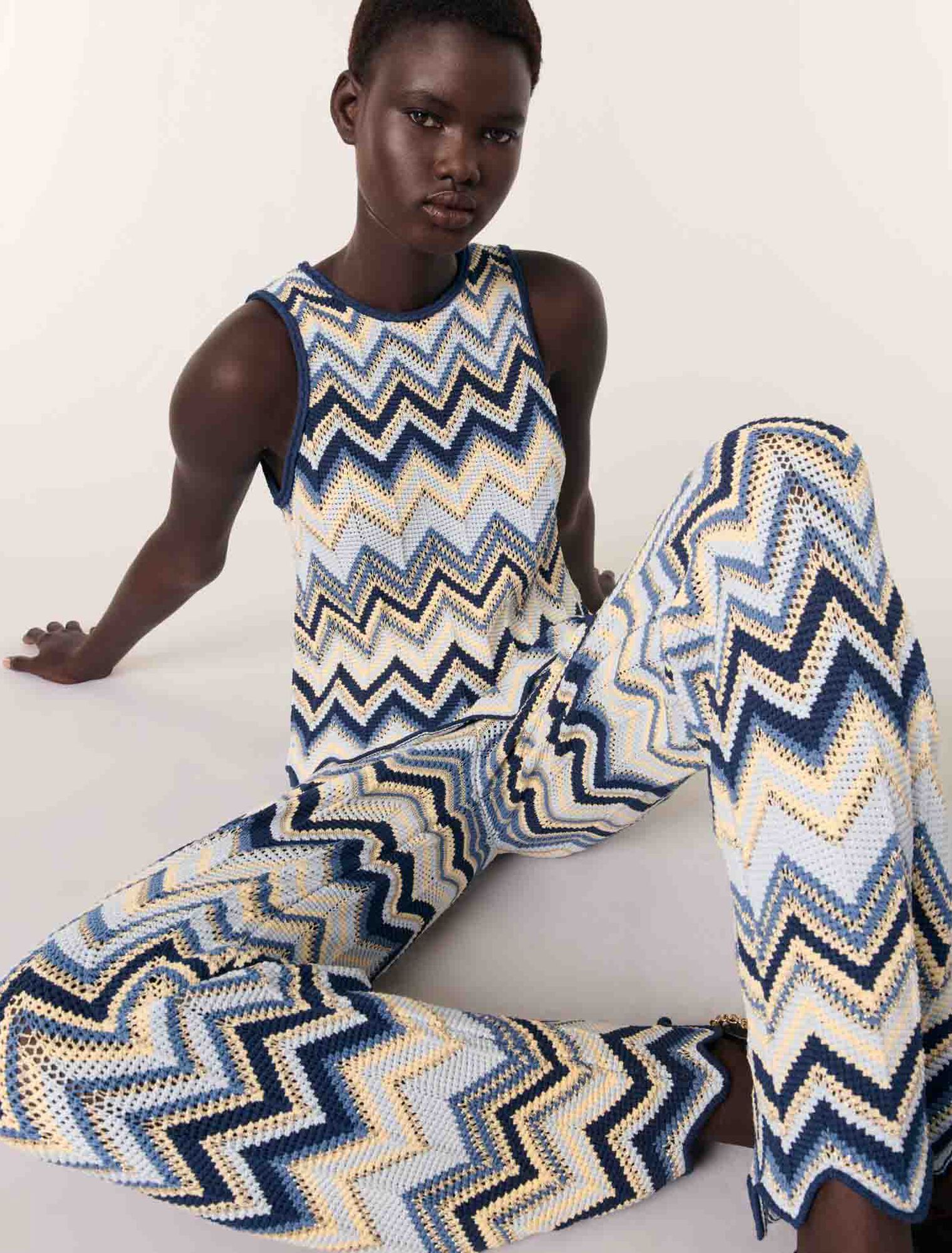 Pantalon en crochet