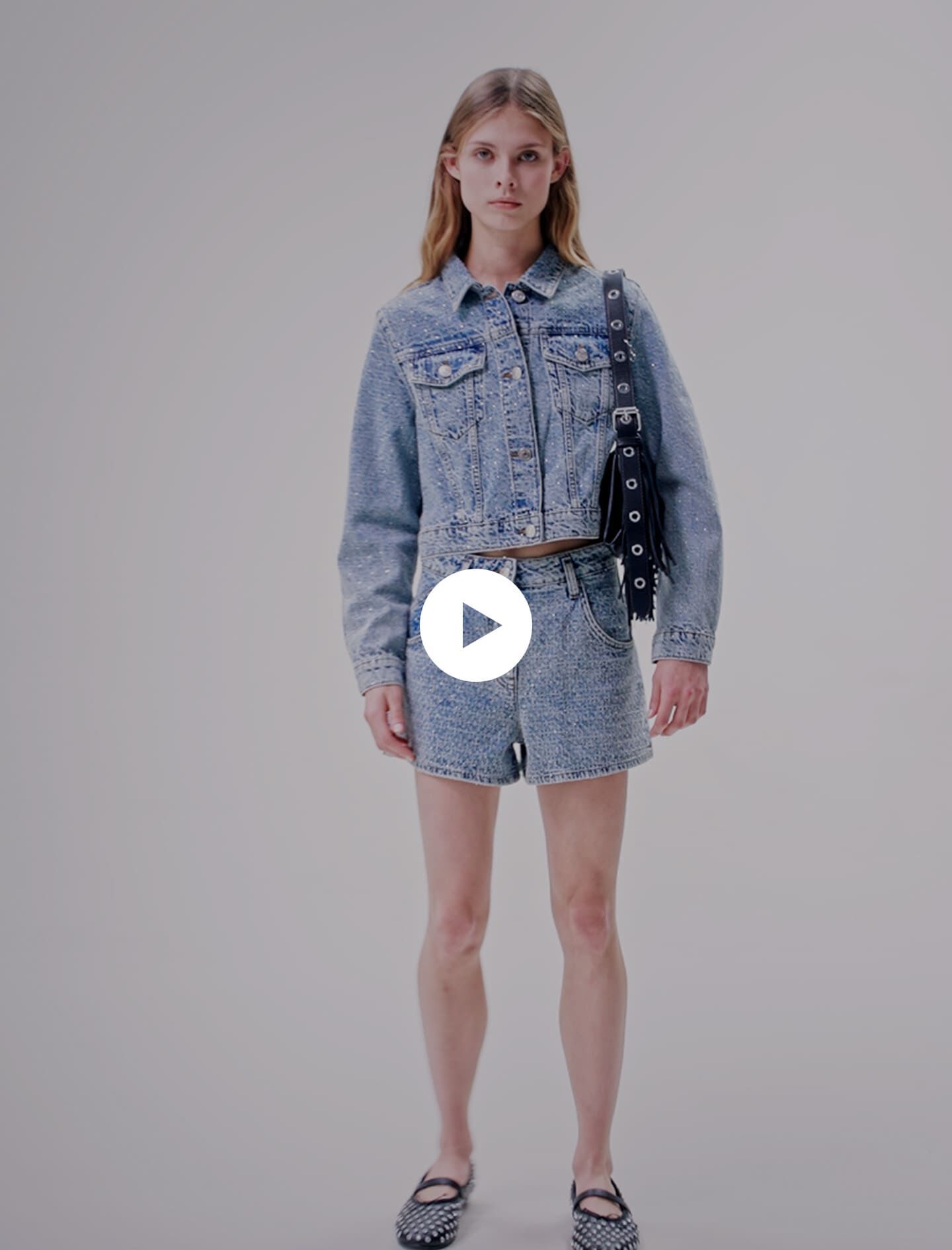 Denim shorts Blue For Women Maje