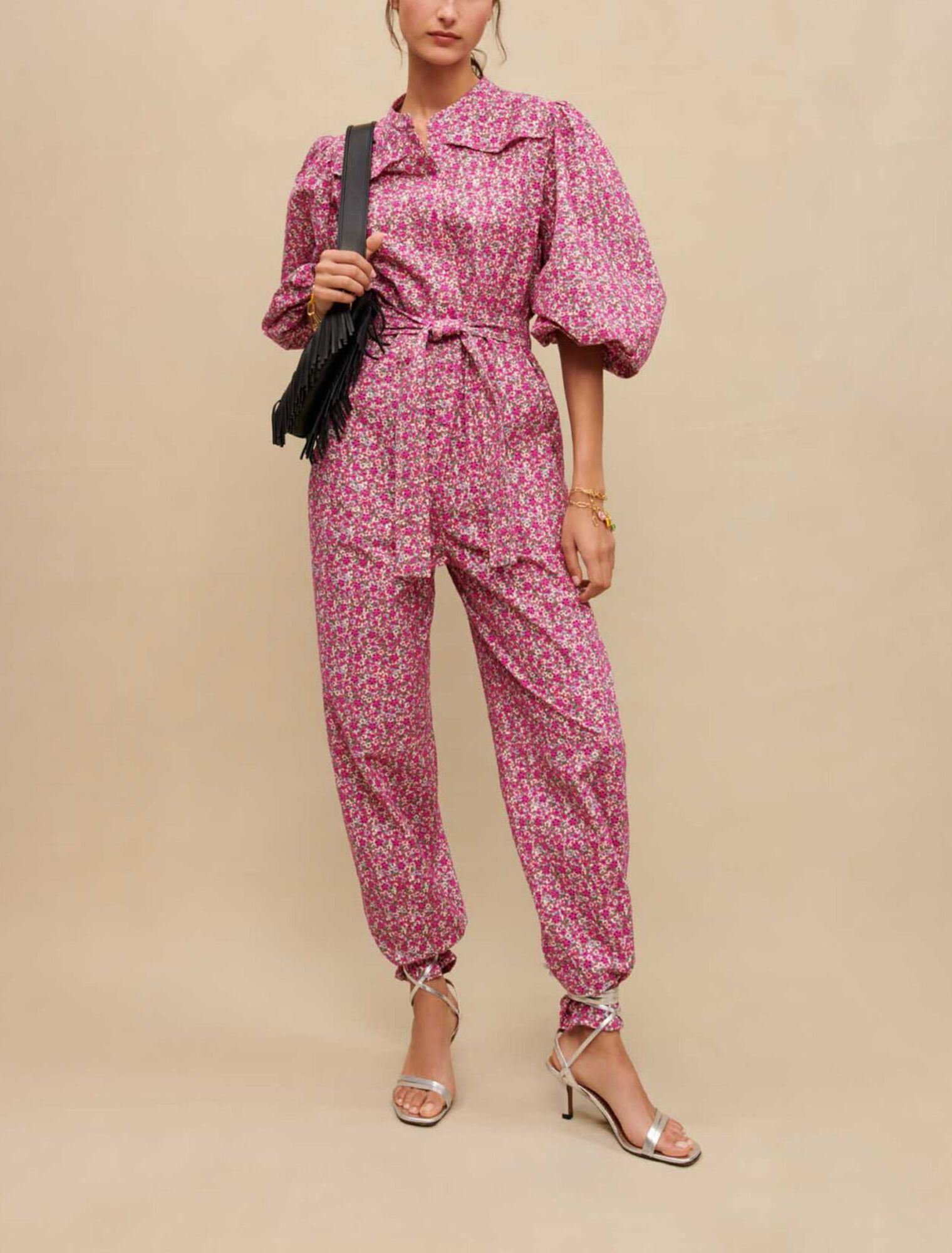 Combinaison pantalon imprimé fleuri