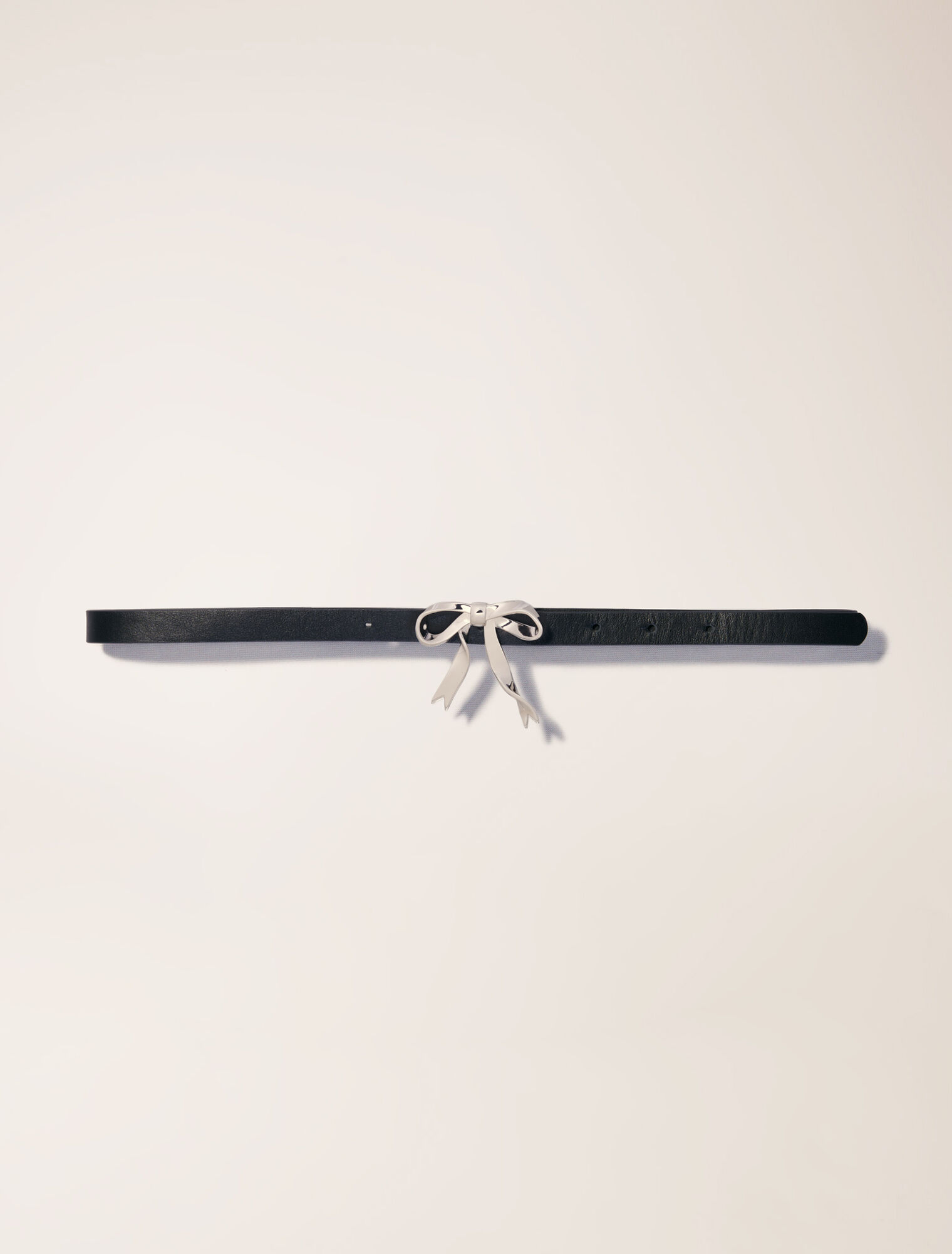 Ceinture noeud fine en cuir
