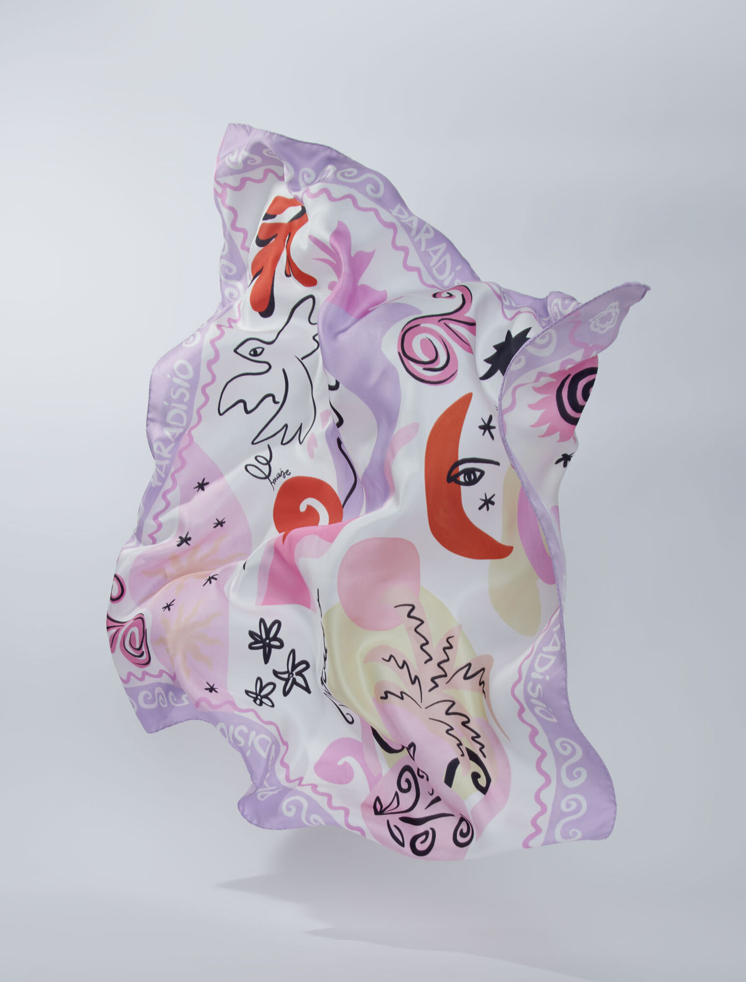 Foulard en soie Paradisio