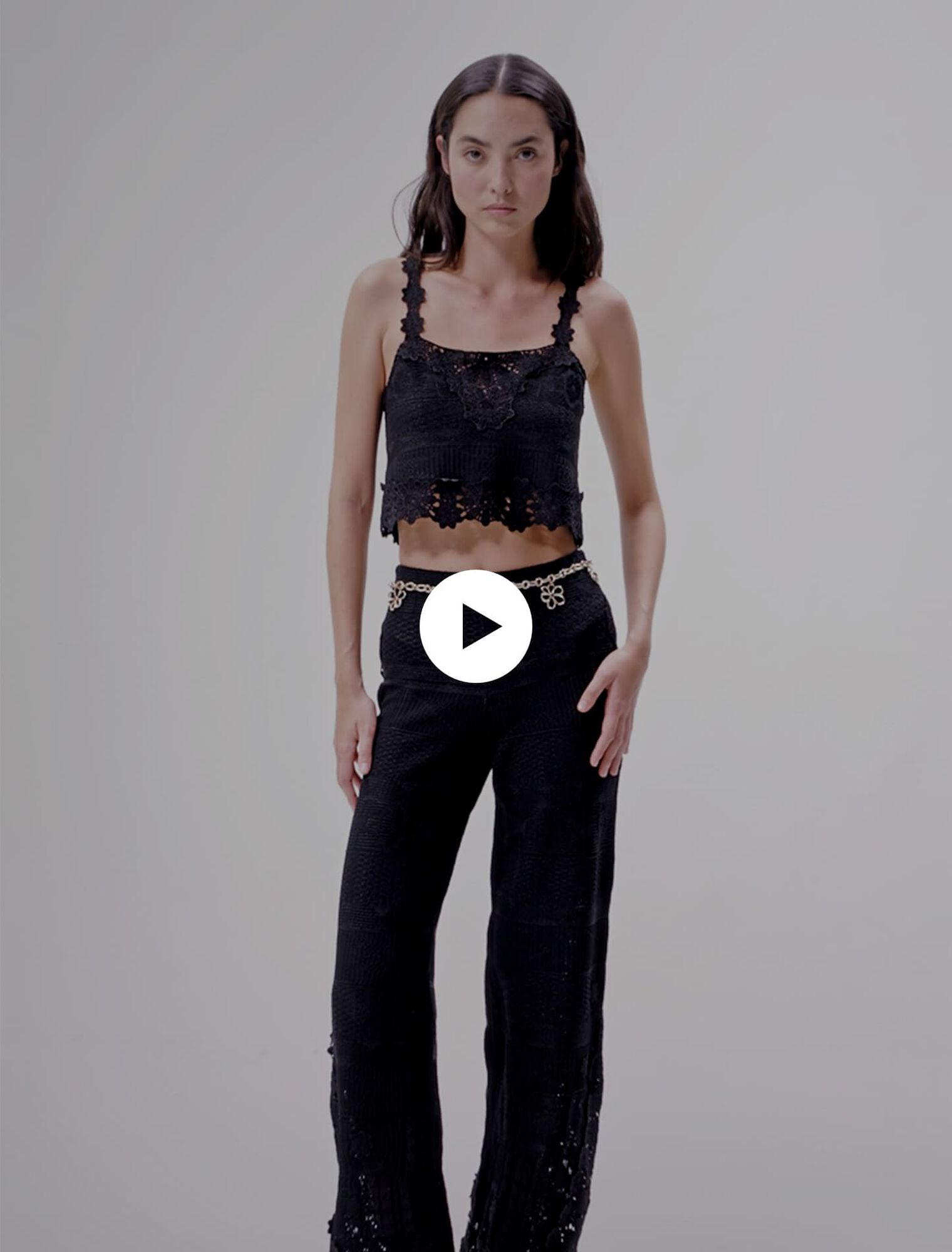 Pantalon en crochet