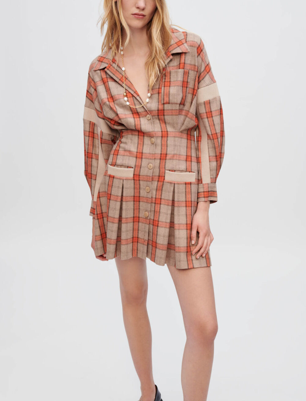 Robe chemise a carreaux