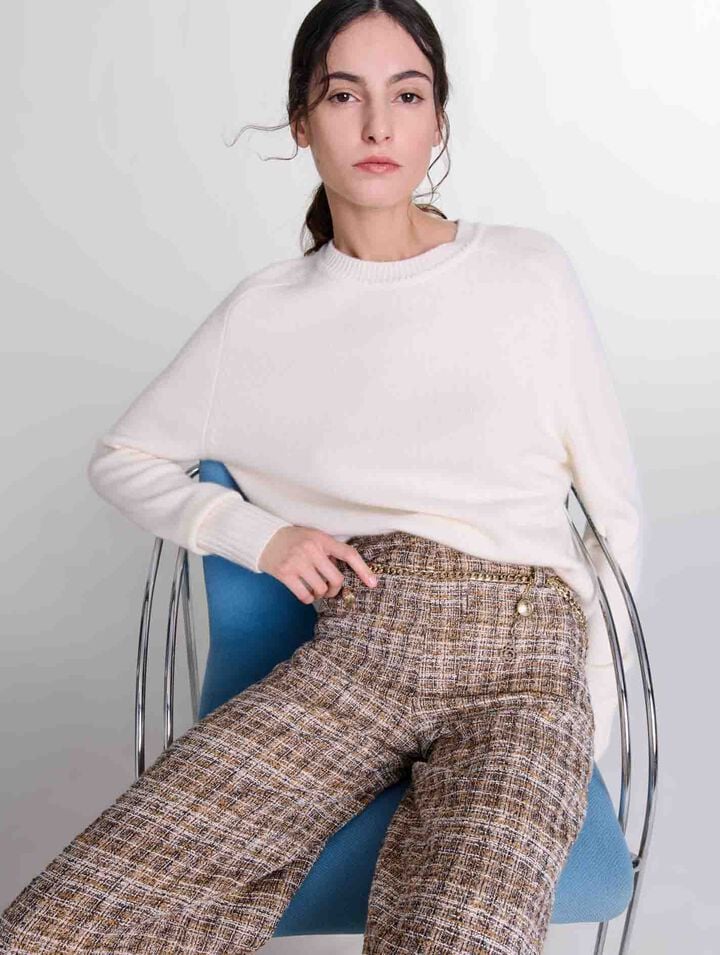 Pantalon en tweed