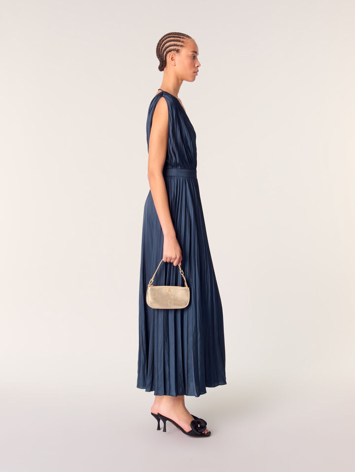 Sarah pouch en cuir métalisé