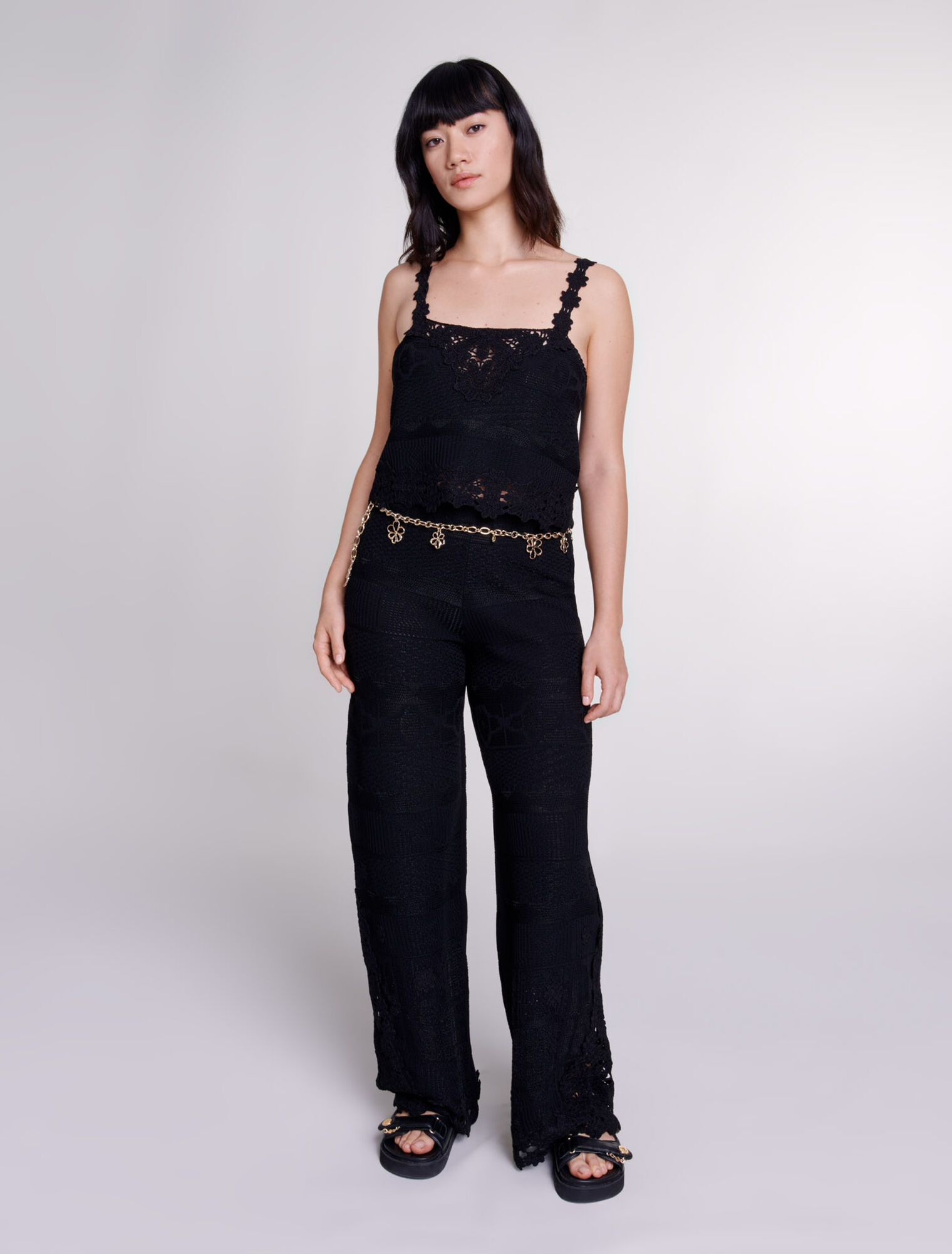 Pantalon en crochet