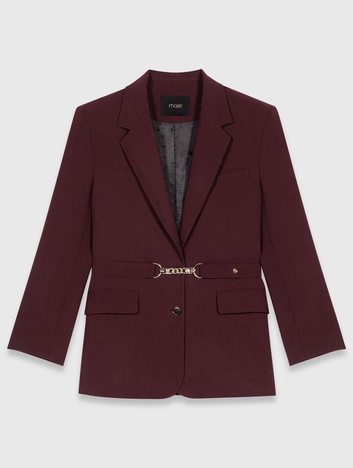 Veste de tailleur à ceinture