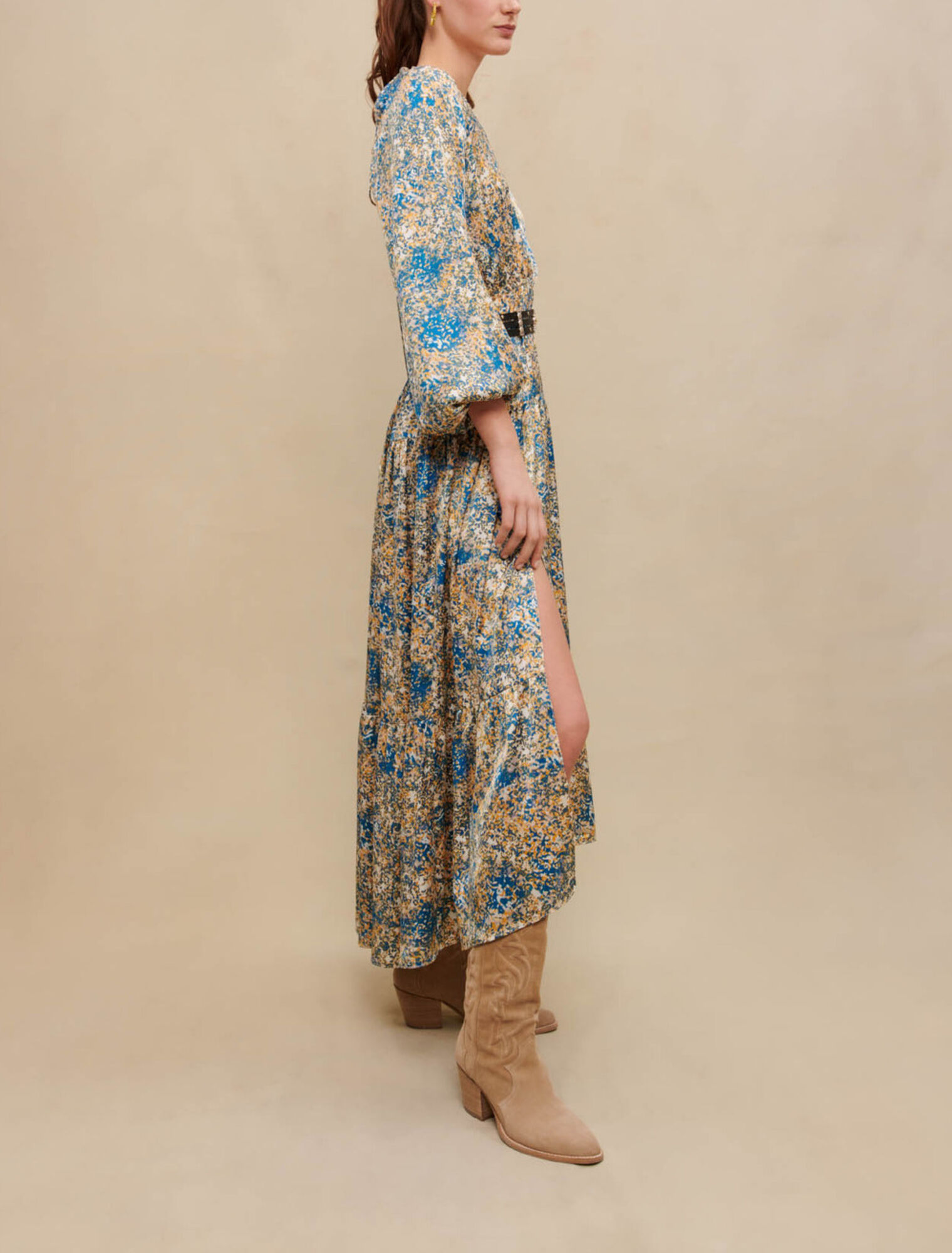 Long printed dress