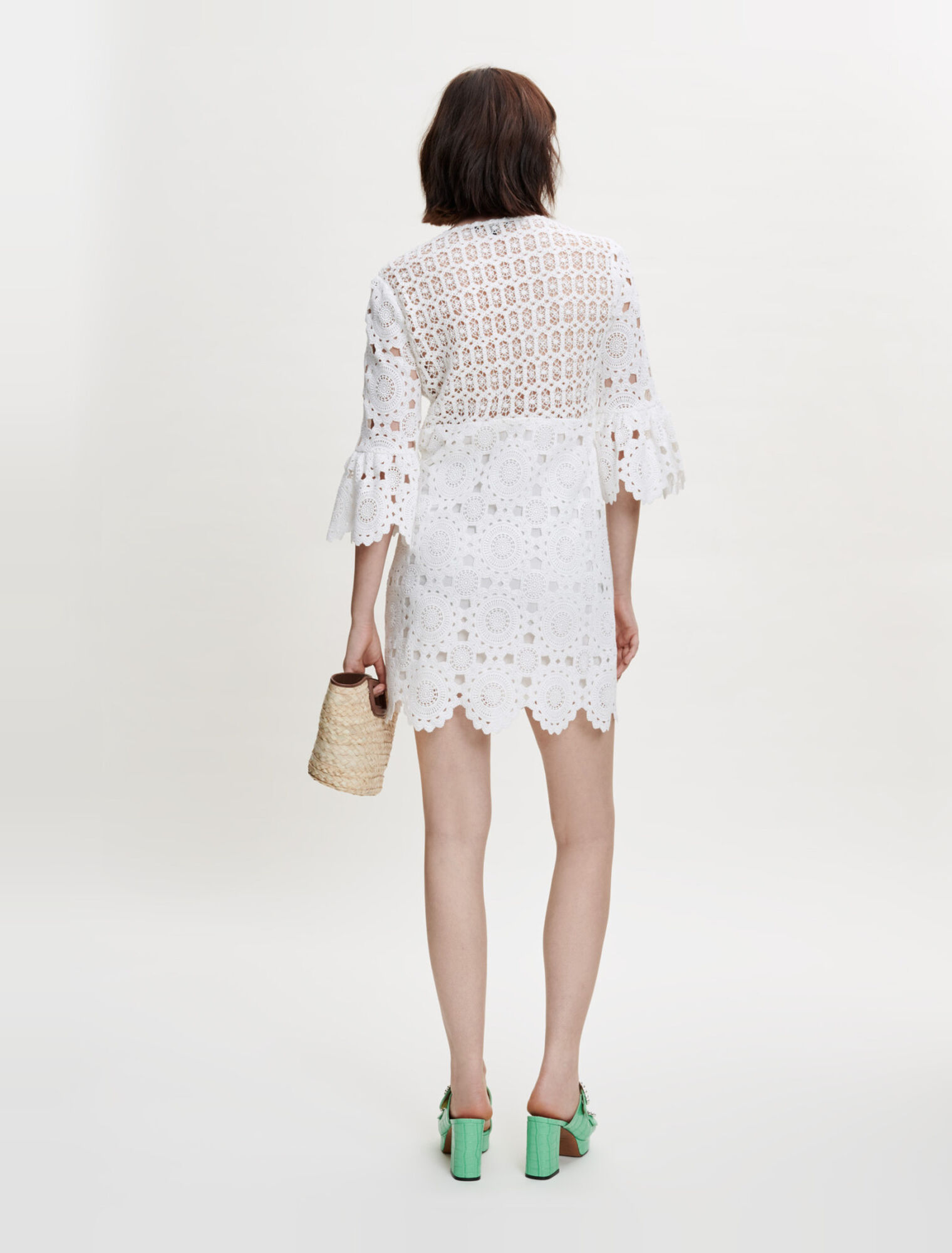 Robe en guipure droite