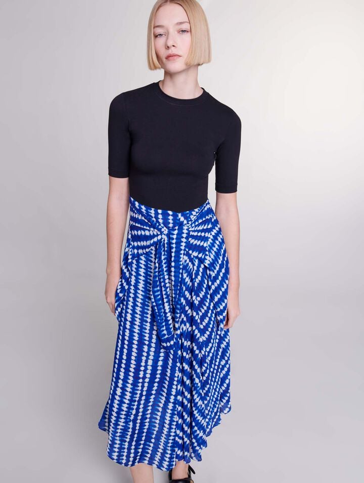 Robe longue effet 2-en-1