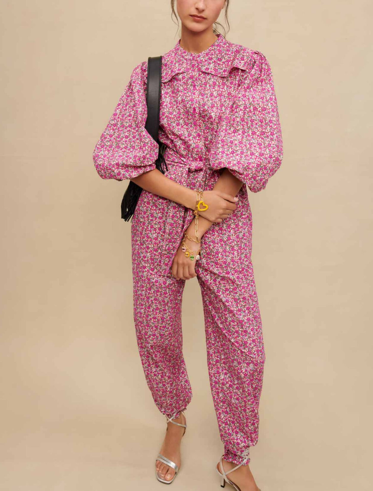 Combinaison pantalon imprimé fleuri
