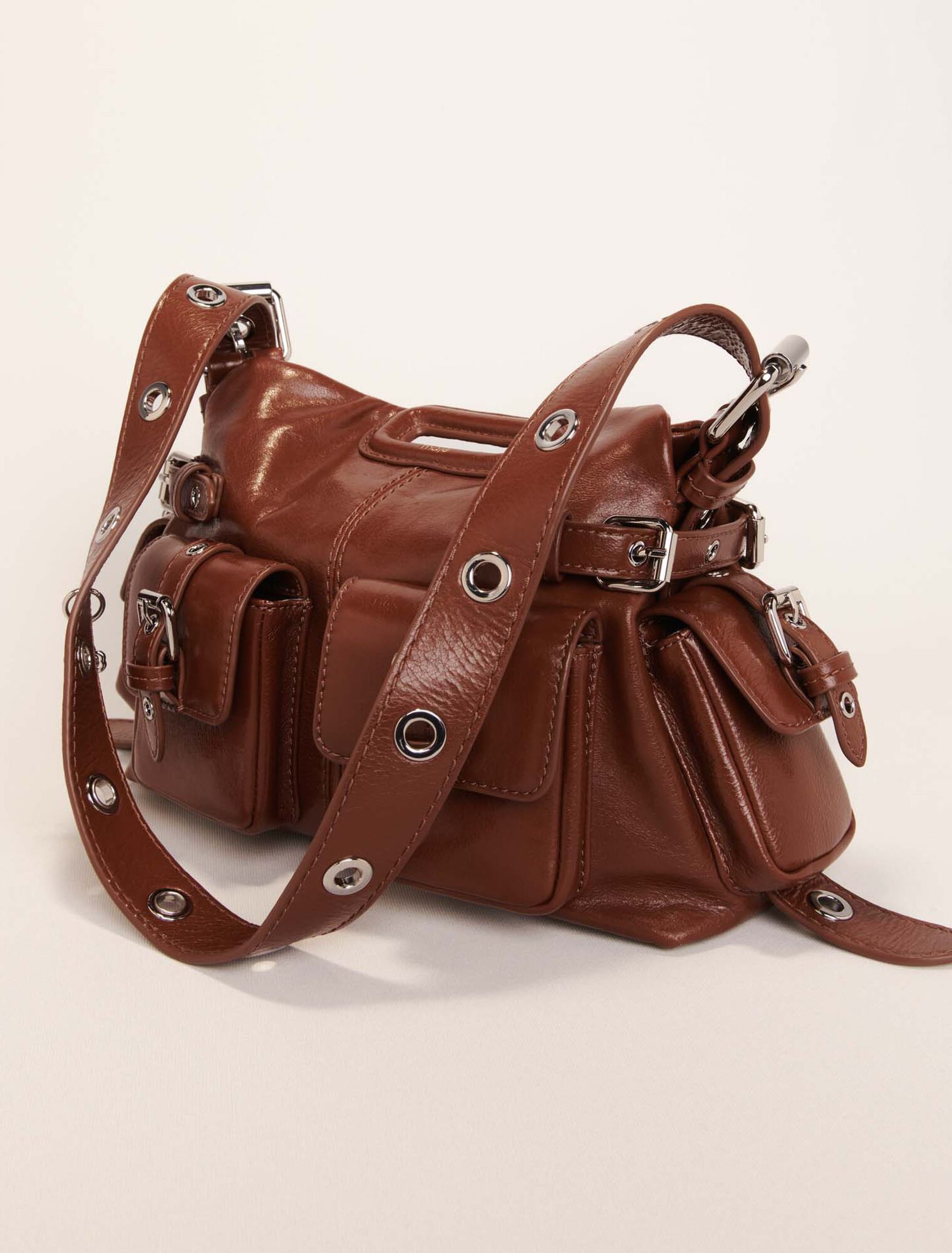 Sac Miss M Mini pockets en cuir use