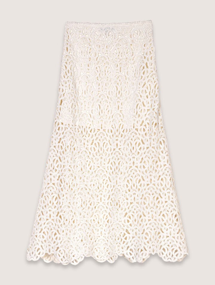 Jupe longue en crochet