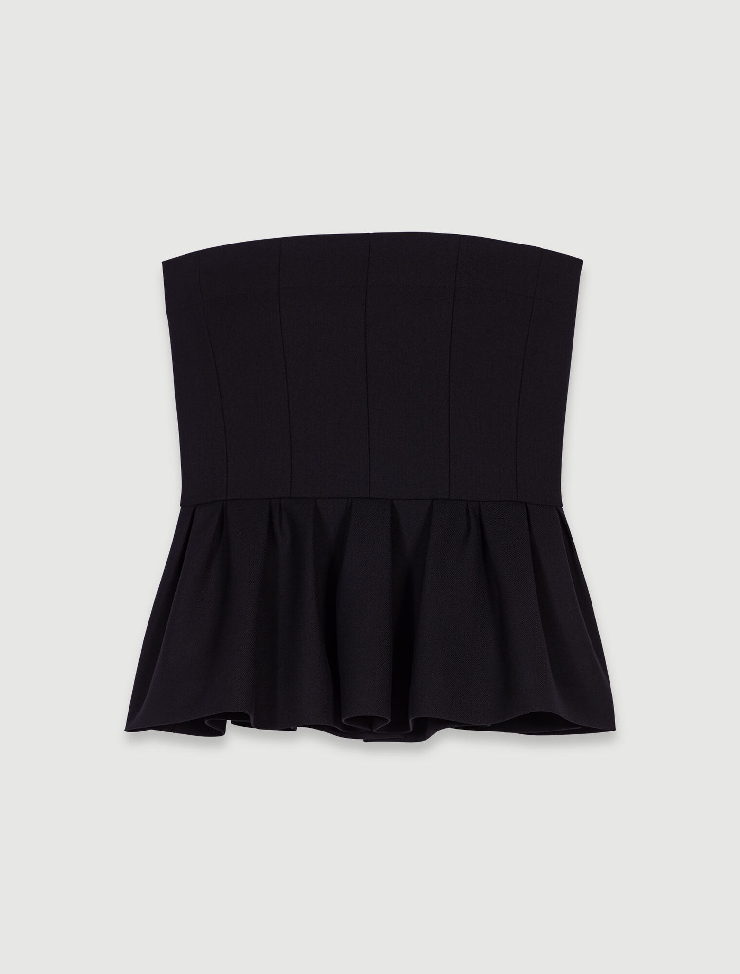 Top bustier à basque