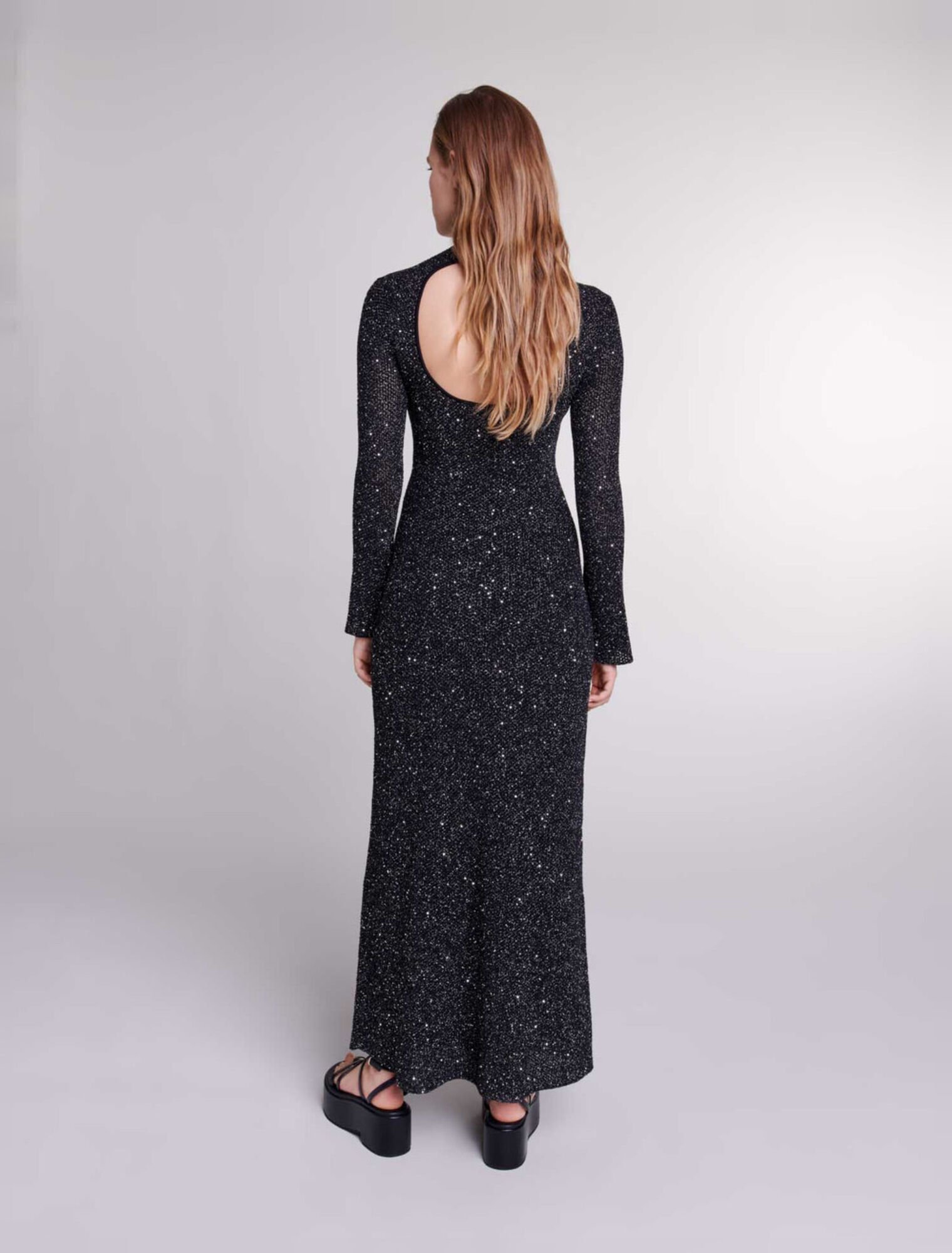 Robe longue en maille