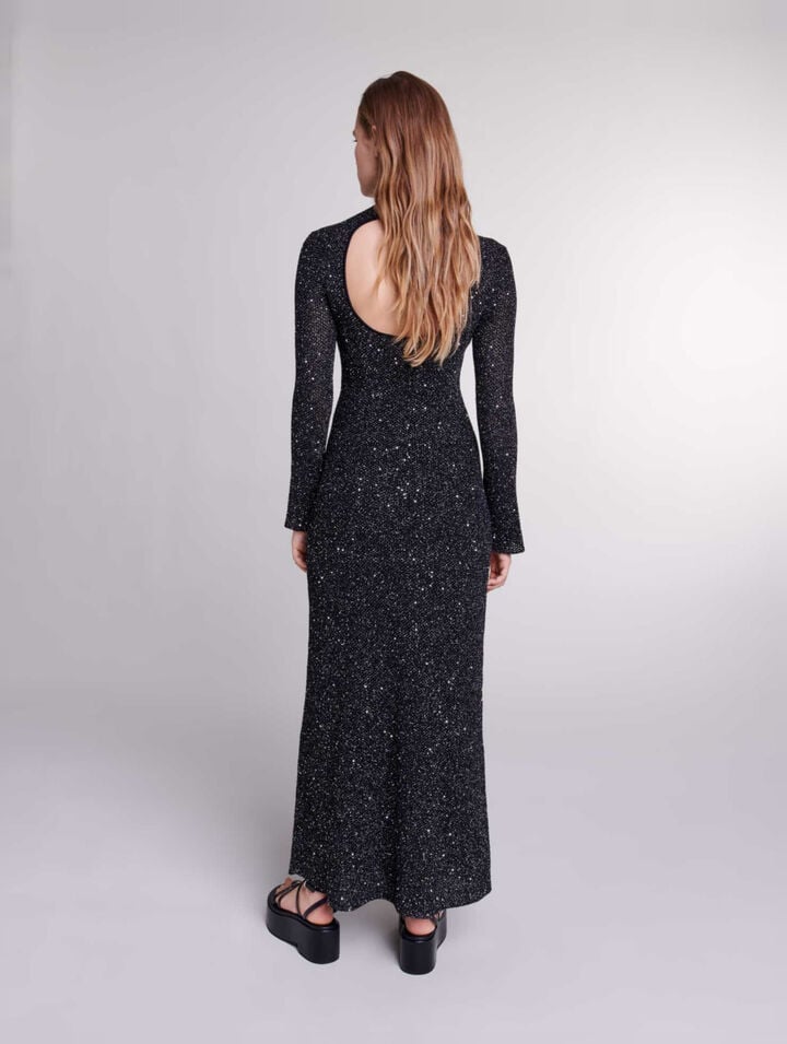 Robe longue en maille