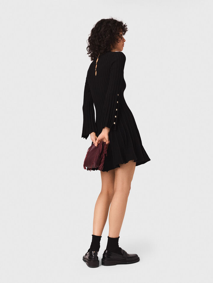 Robe courte en maille
