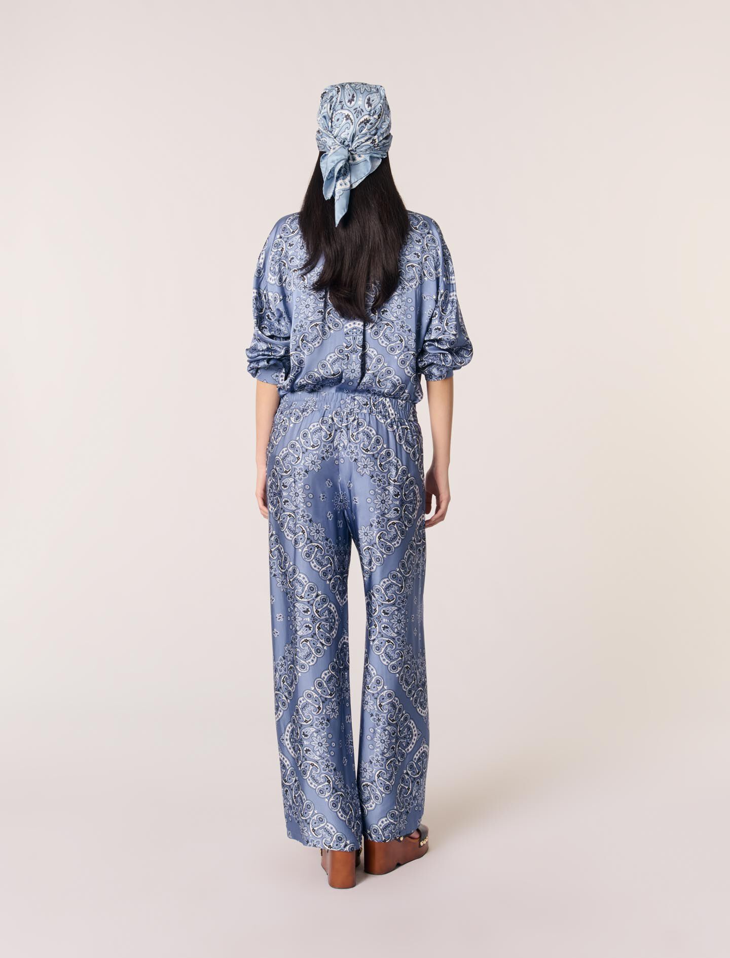 パンツ EXAMPLE PAISLEY PATTERN NYLON PANTS NYLON PANTS – MAYO