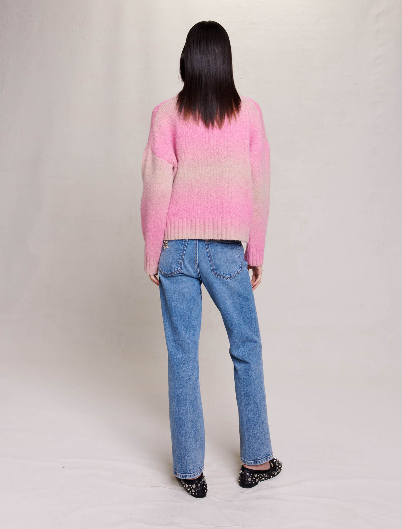 Gradient knit jumper