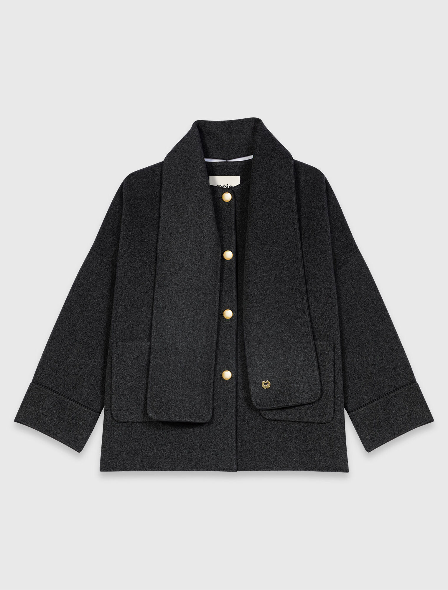 Manteau echarpe amovible