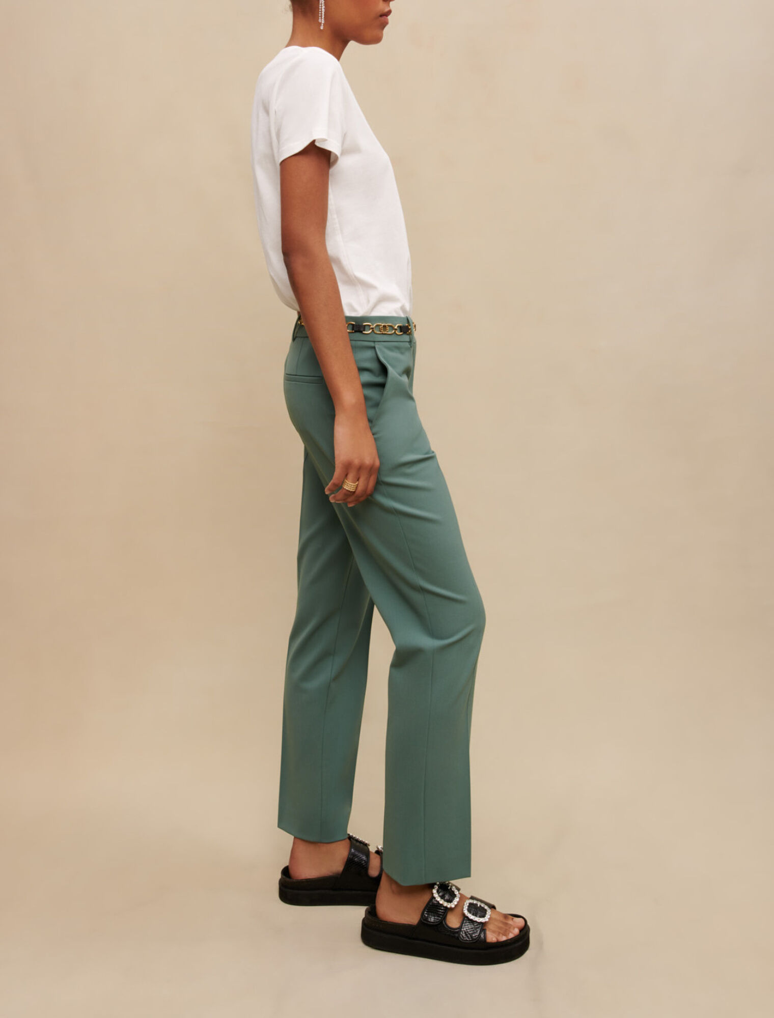 Pantalon de tailleur droit