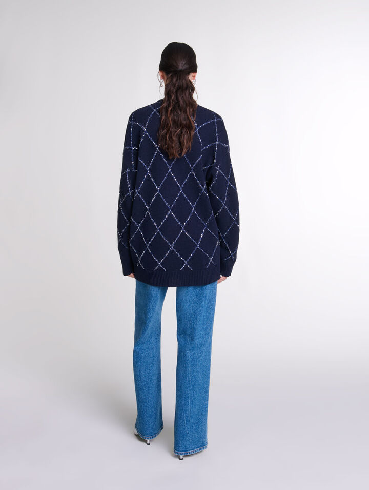 Cardigan long en laine