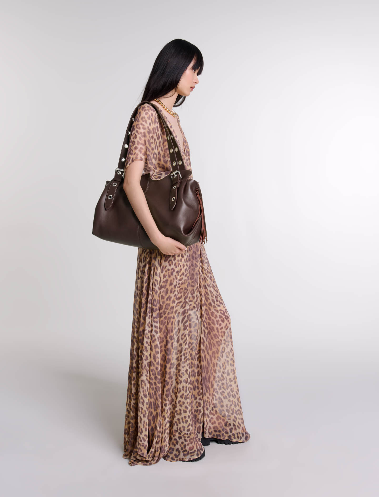 ショルダーバッグ MAJE Plain leather miss m xl bag Plain leather Miss M XL bag Red For Women | Maje