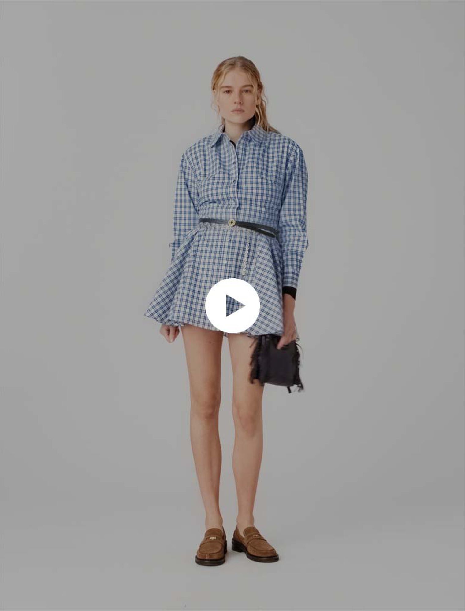 Rhinestone Shirt Dress