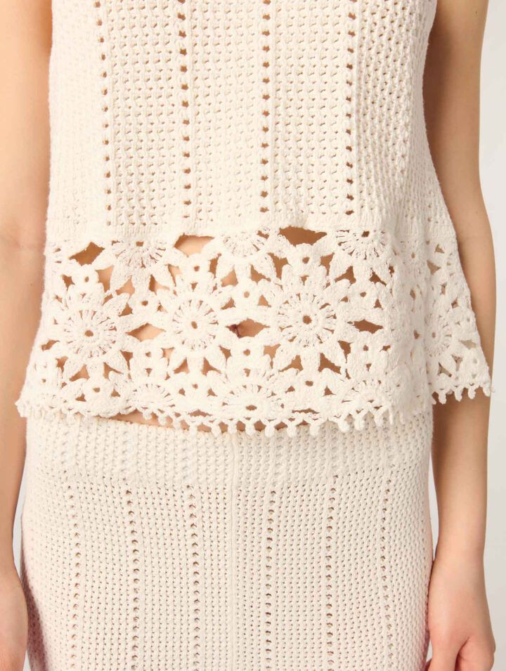 Débardeur en crochet