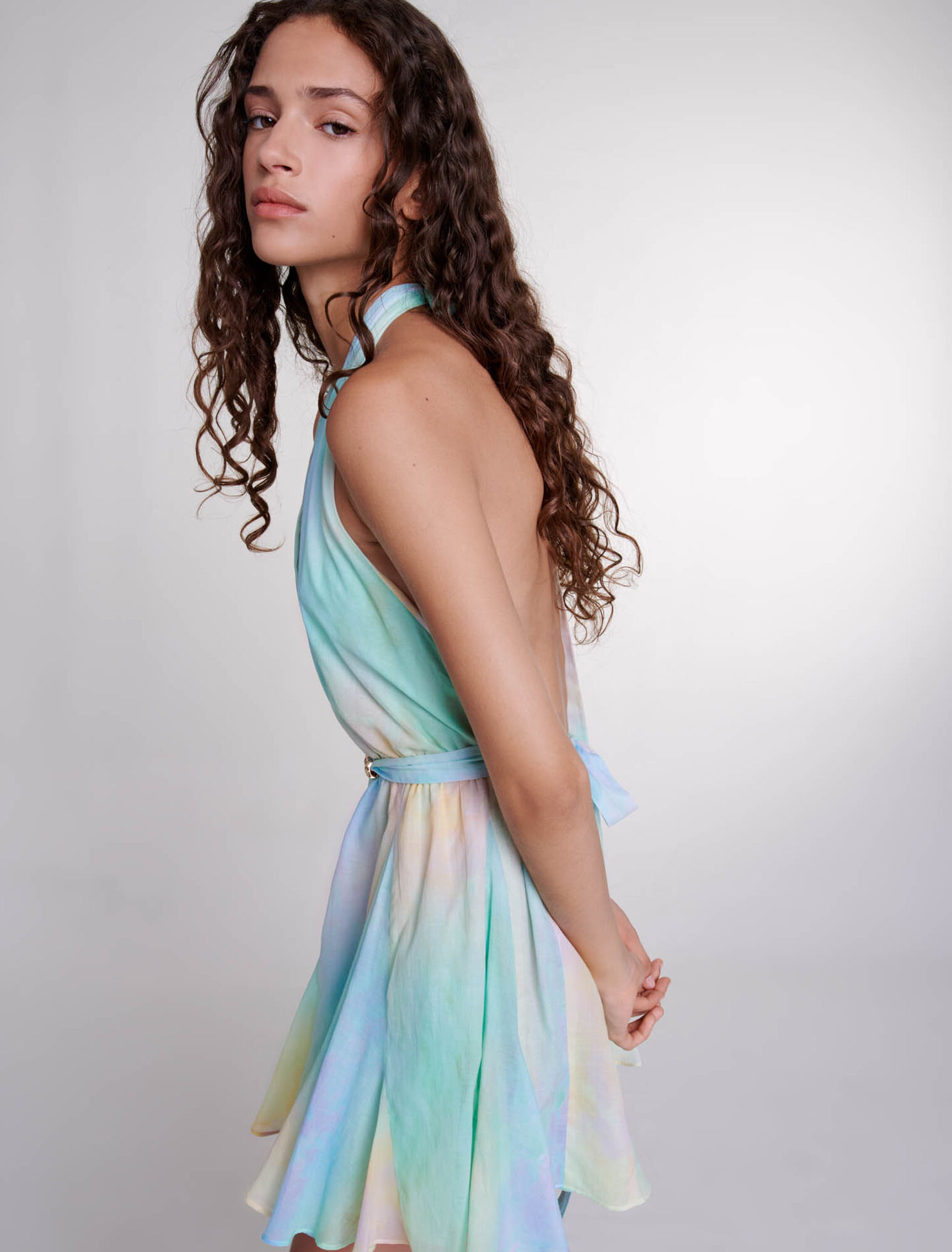 Robe tie and dye dos nu