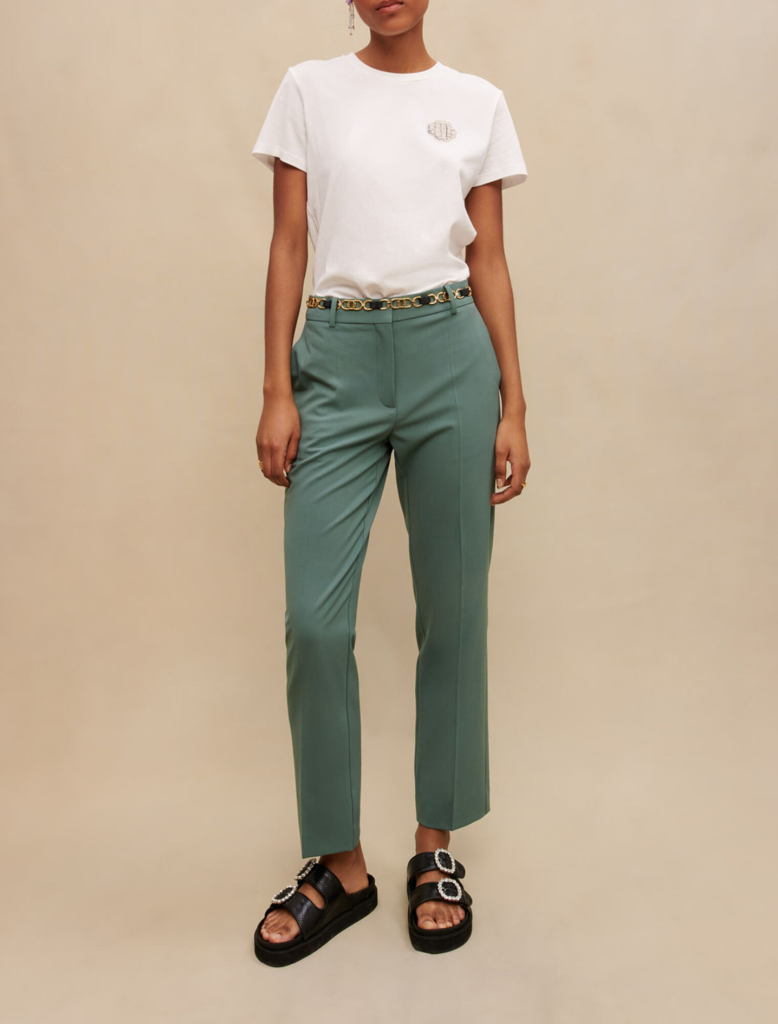 Pantalon de tailleur droit