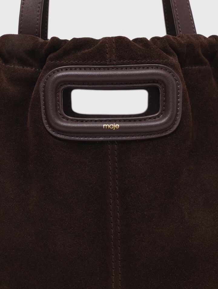 Sac M tote en cuir suède
