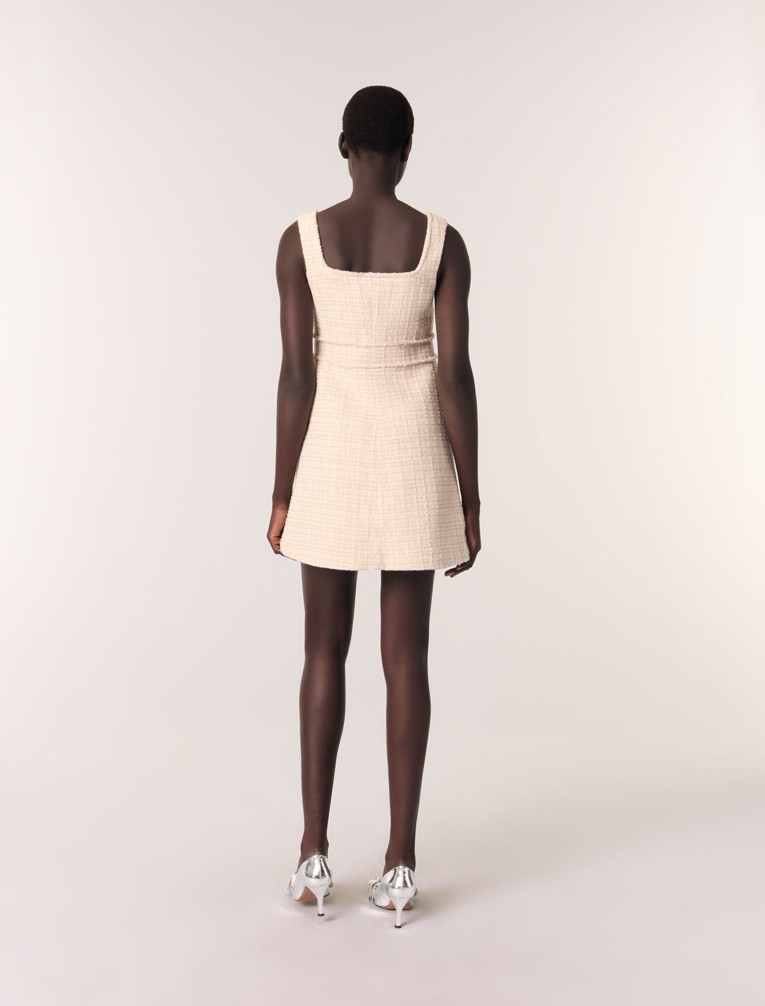 Robe courte en tweed