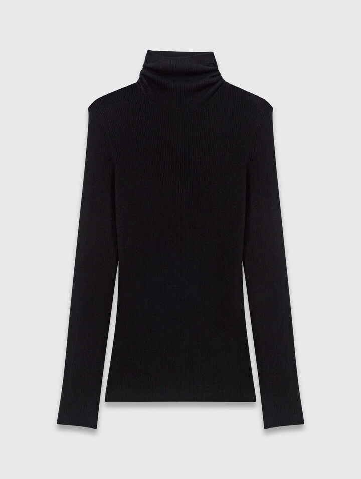 Second-skin high-neck jumper